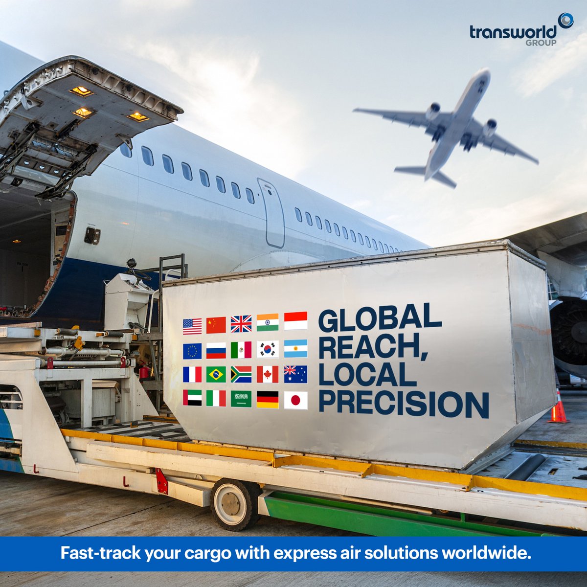 TransworldTweet's tweet photo. Connecting your air cargo worldwide with the agility of a trusted local partner.
Know More: https://t.co/hdJW6KKMlY
#TransworldGroup #AirCargo #AirFreight #ExpressFreight #FreightForwarding #GlobalTrade #GlobalLogistics #ShippingSolutions https://t.co/uwSTrjcywX