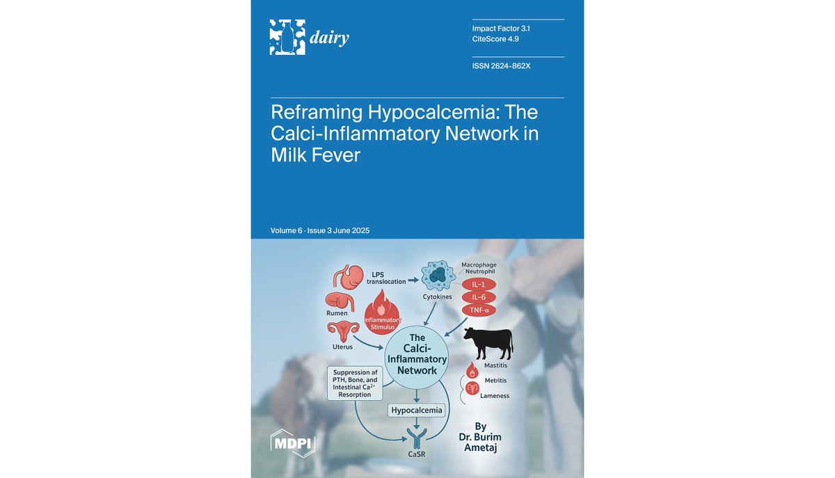 Dairy MDPI (@dairy_mdpi) on Twitter photo #NewIssue #CallforReading
🎉All 10 articles of the new Issue, Dairy (Volume 6, Issue 3, June 2025) are now freely available to access, read and download!
mdpi.com/2624-862X/6/3
👉To learn more or contribute your work, visit:
mdpi.com/journal/dairy
#mdpidairy <a href="/LifesciMdpi/">MDPI Life Sciences</a> #NewIssue #CallforReading
🎉All 10 articles of the new Issue, Dairy (Volume 6, Issue 3, June 2025) are now freely available to access, read and download!
mdpi.com/2624-862X/6/3
👉To learn more or contribute your work, visit:
mdpi.com/journal/dairy
#mdpidairy <a href="/LifesciMdpi/">MDPI Life Sciences</a>