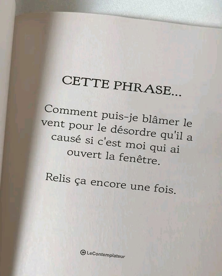 Et pourtant… comment peut-on apprendre, évoluer, grandir… si on ne laisse jamais la fenêtre ouverte ?
C’est peut-être dans le désordre que naissent les plus grandes leçons.

Je continuerai à ouvrir les fenêtres dès possible pour apprendre davantage