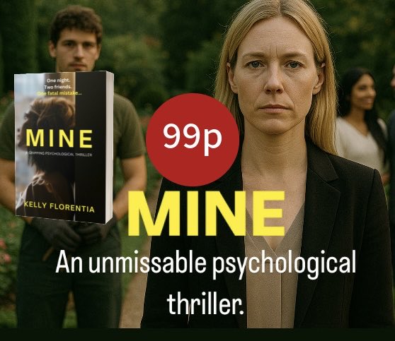 ✨MINE is 99p✨

If you enjoy fast-paced novels, with plenty of cliffhanger chapter endings, you’ll LO♥️E IT!

Summer Sale 🏖️ 
Don’t miss out ⤵️ 
amzn.to/3WNYpQf

💘Love is in the air for Lucy and Teddy…or is it?
#PsychologicalThriller
