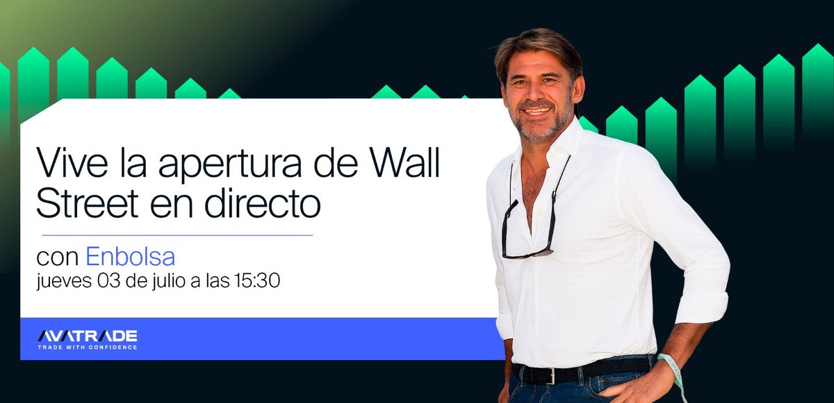 Hoy en Directo analizando los mercados en la Apertura de Wall Street

🎙️Desde las 15:30h (esp) junto a AvaTrade

🔗attendee.gotowebinar.com/register/70952…