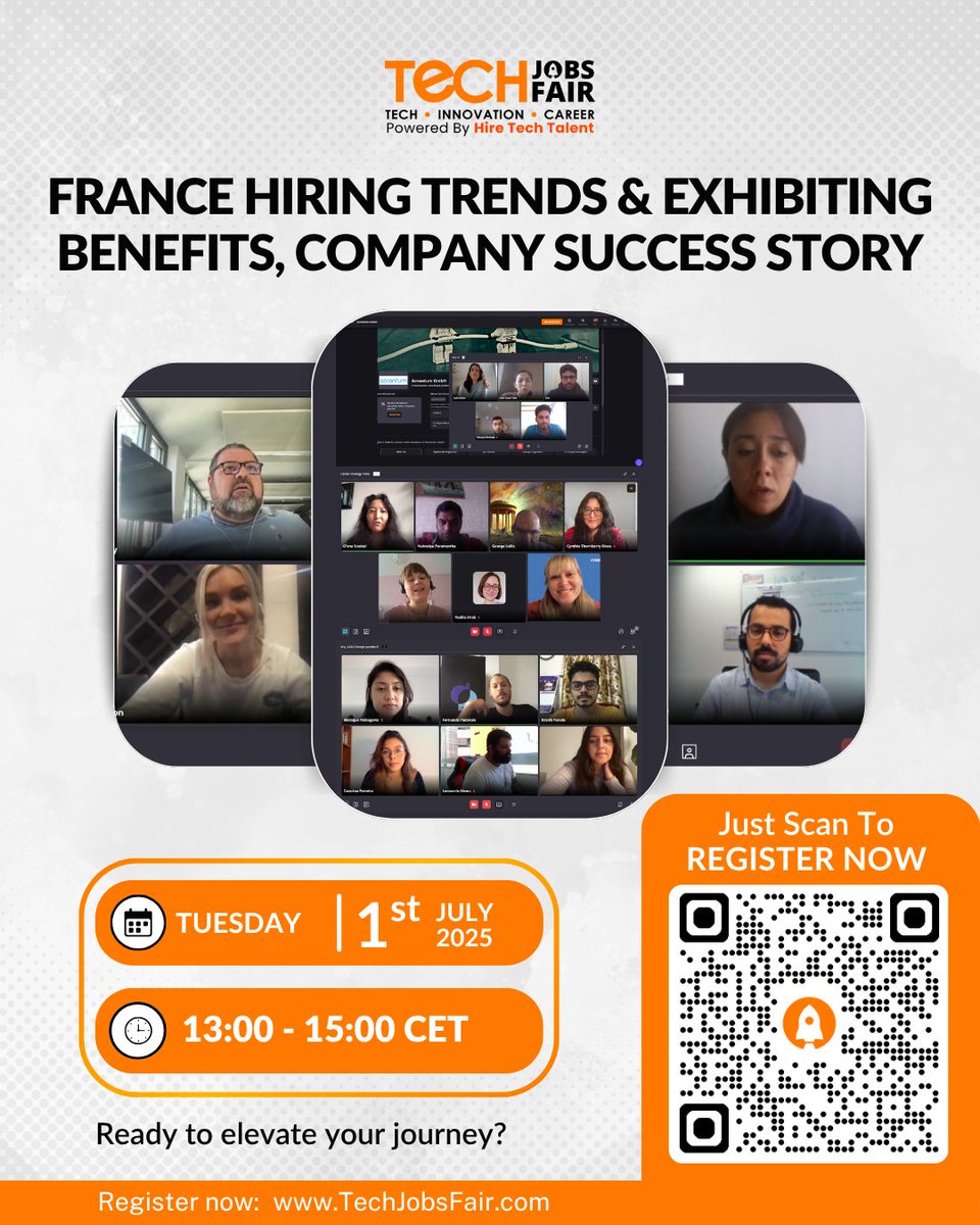 techjobsfair's tweet image. 🇫🇷 What’s shaping the future of hiring in France?

Our recent webinar covered key tech hiring trends &amp;amp; a powerful success story.

From skill shifts to new opportunities insights were 🔥

🎯 Missed it? More coming soon!

#TJFFrance #HiringTrends #FranceTech #TechJobsFair