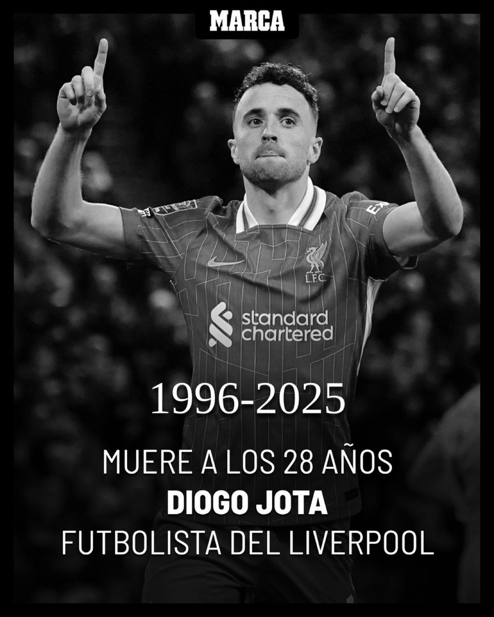 OOladisun's tweet image. Liverpool footballer Diogo Jota, 28, and his 26-year-old brother André have tragically lost their lives in a car accident after their vehicle caught fire.
He got married just few days ago💔