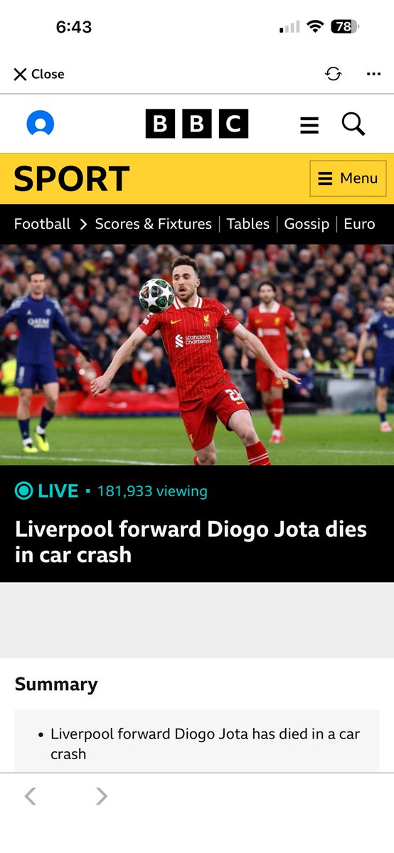 andyflemming's tweet image. RIP Jota. Unbelievable news.