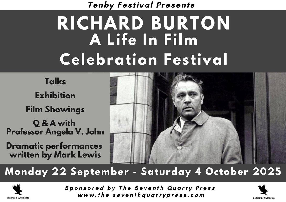 The Seventh Quarry Press is sponsoring this forthcoming celebration of Richard Burton. A poetry book by Mark Lewis will be published by seventhquarrypress.com in early 2026