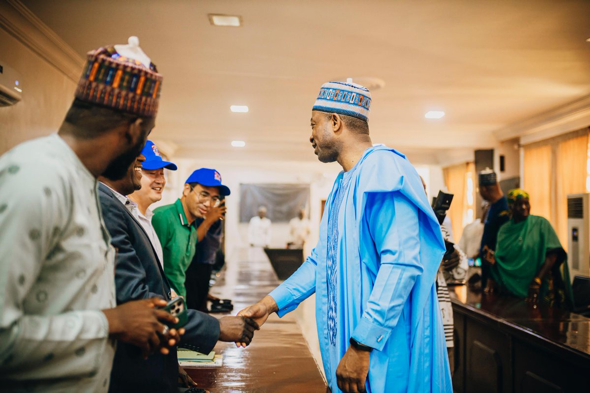 MabonLimited's tweet photo. MABON Limited &amp; PowerChina met with Gombe's Deputy Governor to expand the Dadinkowa Hydropower Project &amp; explore solar solutions for the Muhammadu Buhari Industrial Park.

Powering growth. Driving investment. Energizing Gombe.

#MABONLimited #Hydropower #GombeState #NESI https://t.co/8LIRgrULHT