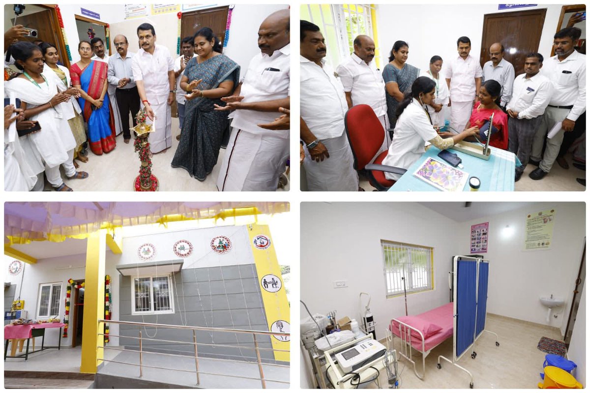 DMKKarur1's tweet photo. கரூர் மாவட்ட செயலாளர் திரு. @V_Senthilbalaji  அவர்கள் மருத்துவம் மற்றும் நல்வாழ்வுத்துறை சார்பாக, கரூர், வடிவேல் நகர் பெரிய கோதூர் மற்றும் அரிக்காரம்பாளையம், திருகாம்புலியூரில், நகர நலவாழ்வு மைய நகர்புற சுகாதார மையங்களை  திறந்து வைத்தார்.

#DMKKarur https://t.co/NKLasR4tlR
