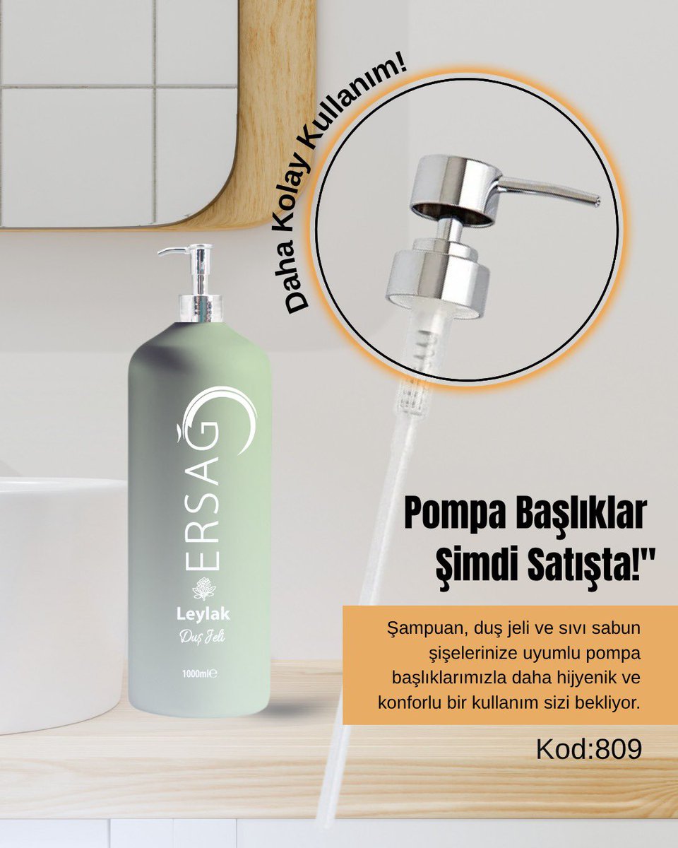 Şimdi Satışta📣
Hijyenik,pratik gümüş pompa başlıklarımızı ayrı olarak satın alabilirsiniz!!