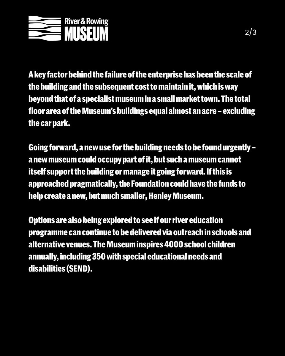 river_rowing's tweet image. We are very sad to announce that we will be closing to the public on Sunday 21st September.