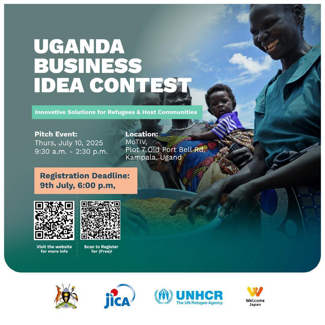MotivUG's tweet image. Join us for the Final Pitch Event of the Uganda Business Idea Contest — where visionary entrepreneurs will present groundbreaking business ideas that foster self-reliance and peaceful coexistence between refugees and host communities.
🗓 10 July 2025
🕤 From 9:30 AM
📍 MoTIV,…