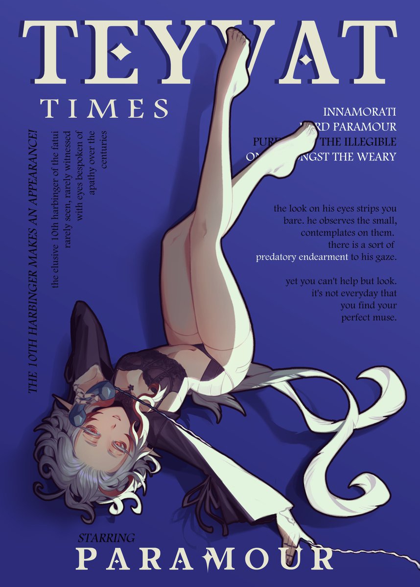 local harbinger takes up a modeling gig 🫣
#genshinoc