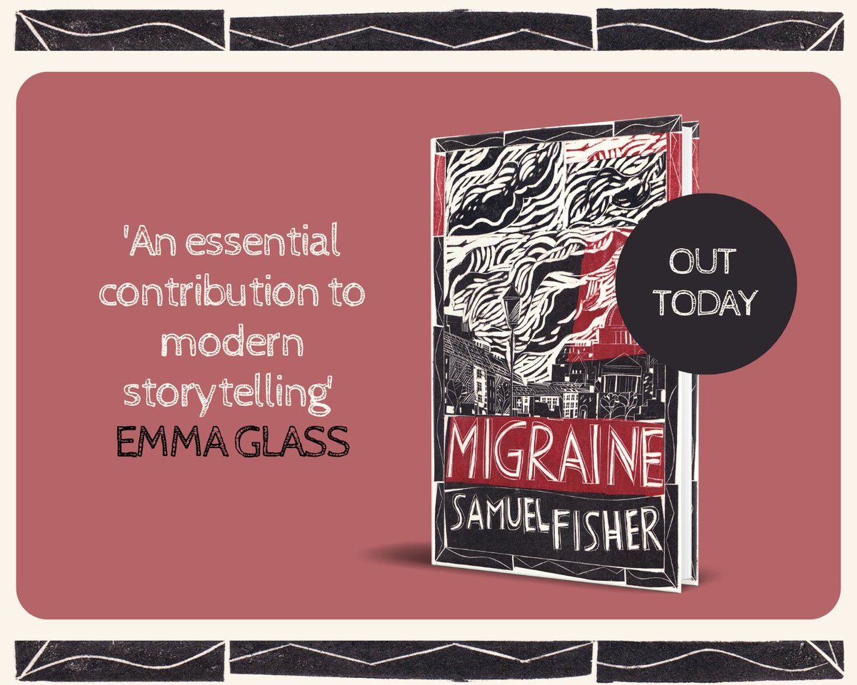 CorsairBooks's tweet image. Opening in East London, #Migraine by Sam Fisher follows two men as they cross the weather-ravaged city pursuing a doomed love.
Migraine is out TODAY in hardback 🌪️
Limited edition Migraine Zines available from your local indie bookshop.