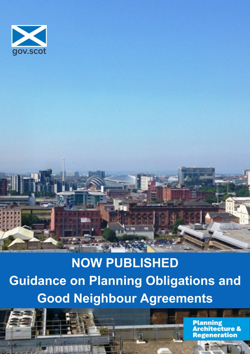 ScotGovPlanning's tweet image. Draft guidance on Planning Obligations now published. Includes how contributions policies fit into new-style development plans, and addressing cumulative impacts. Please send your comments to Planning.Obligations@gov.scot by 30 Sept 2025. 
bit.ly/3G7XQg5