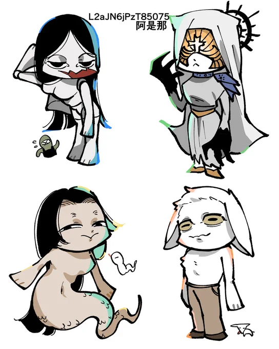 #oc #オリキャラ大集合 お気に入りのオリキャラたちです! ミニキャラ描くの難しかった… よければみなさんのオリキャラさんを見せてください