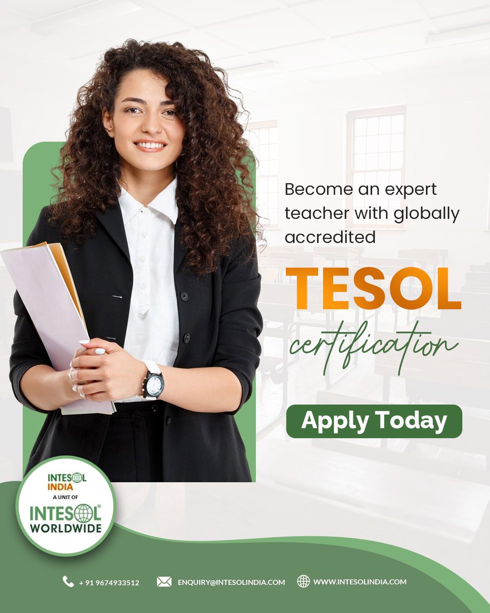 Looking to enhance your teaching career?
Our TESOL certification program offers expert-designed modules, online flexibility, and global recognition. 
🌐 intesolindia.com
.
#tesoltraining #onlinecourses 

[TESOL certification, teach English, online teacher training]