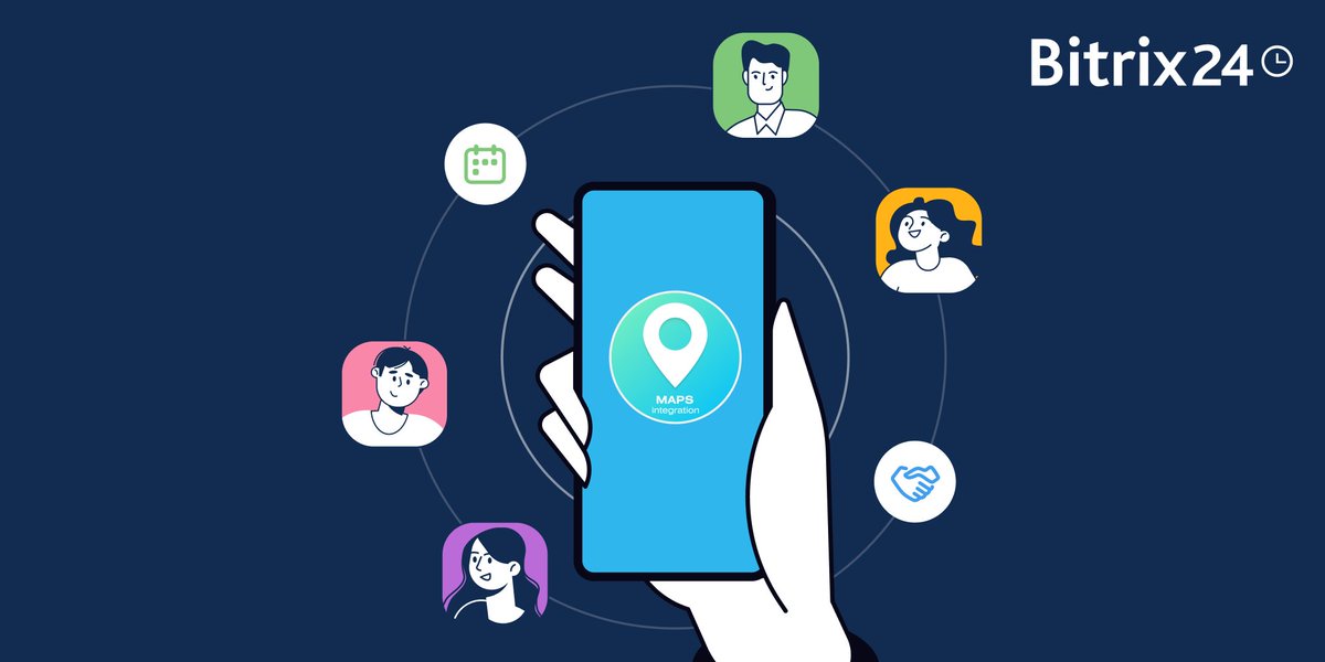 ¡Optimiza tus entregas y reuniones con MAPS MOBILE para Bitrix24! 

¿Cansado de perder tiempo planificando rutas? Con la app MAPS MOBILE en tu Bitrix24, puedes crear y almacenar rutas para tus entregas o visitas, marcar puntos ya visitados con verificación GPS y fotos, y asignar