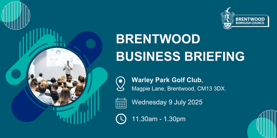 Brentwood Council (@brentwood_bc) on Twitter photo Join us for the FREE Brentwood Business Briefing on 9/7 11:30 - 13:30 <a href="/WarleyPark/">Warley Park Golf</a>
Network & access free business support. Highlights: Lower Thames Crossing, Ambitious Essex Growth Hub & new Economic Growth Strategy. Complimentary lunch!
Book here orlo.uk/fbuN9 Join us for the FREE Brentwood Business Briefing on 9/7 11:30 - 13:30 <a href="/WarleyPark/">Warley Park Golf</a>
Network & access free business support. Highlights: Lower Thames Crossing, Ambitious Essex Growth Hub & new Economic Growth Strategy. Complimentary lunch!
Book here orlo.uk/fbuN9