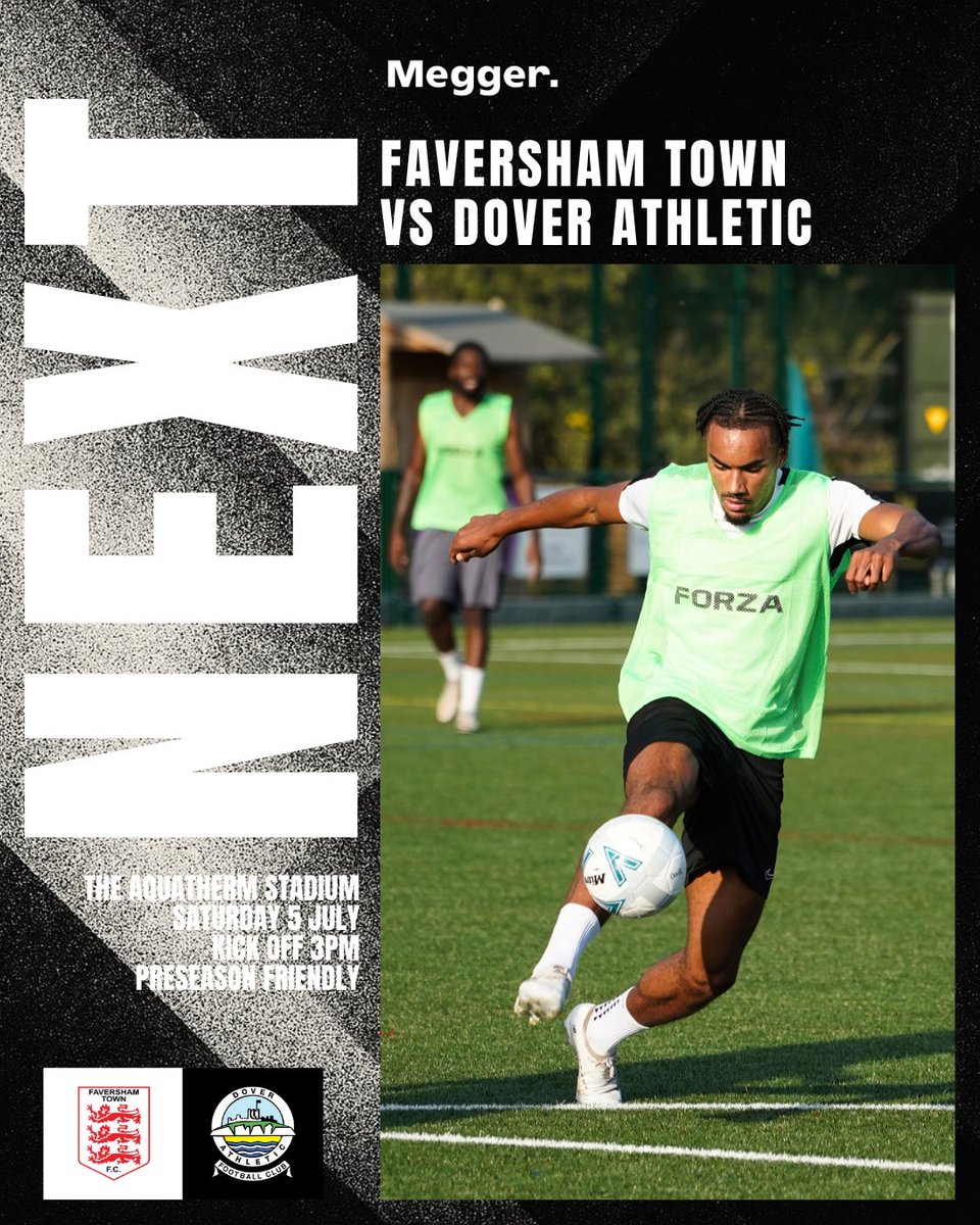 🔜 Up Next

Back in action for our first preseason fixture ⚽️

🆚 Faversham Town
🏟 The Aquatherm Stadium
🗓️Sat 5 July, 3pm
💷 Adult £5 / Conc £2

#DAFC | ⚫️⚪️
