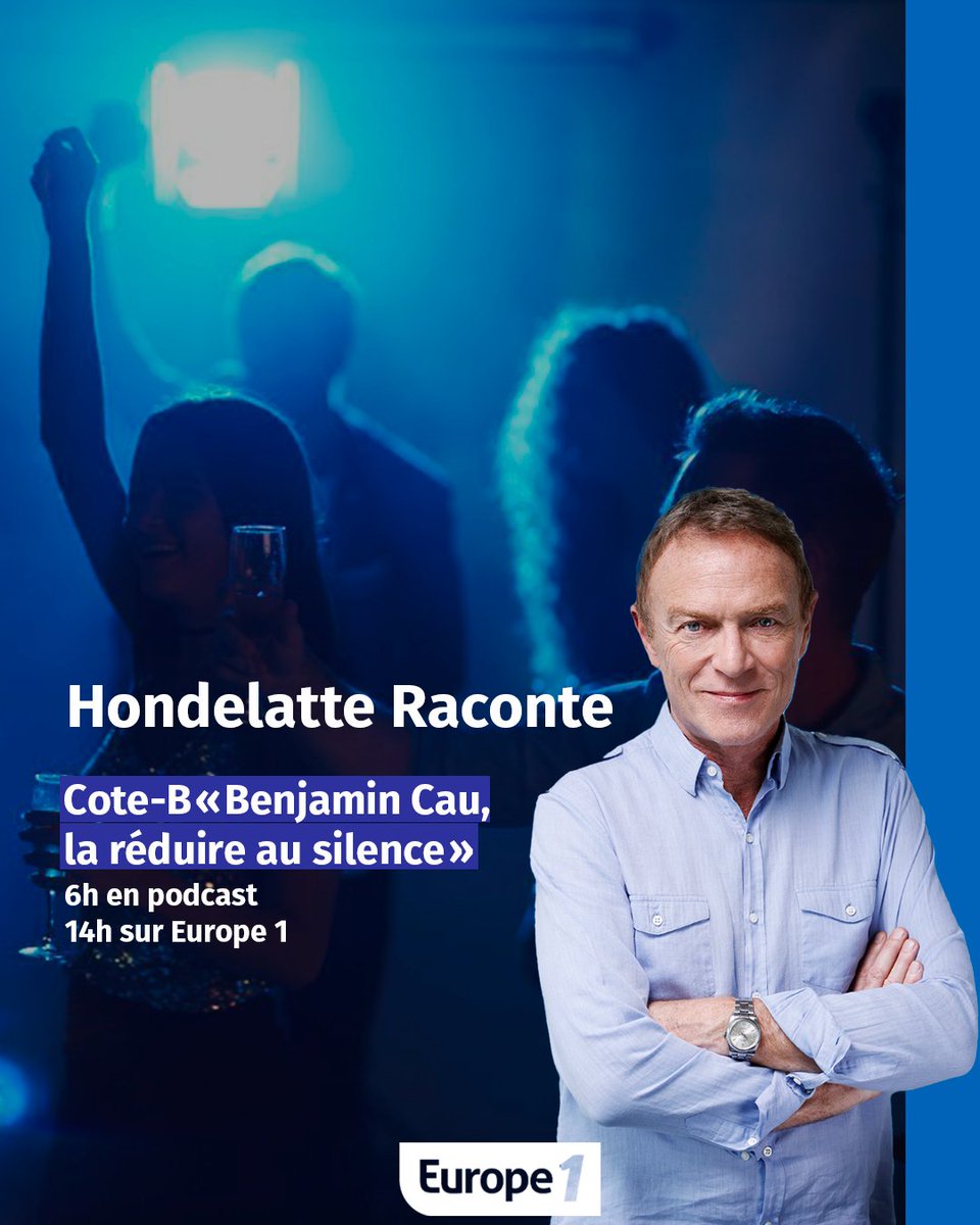 👉Cote-B «Benjamin Cau, la réduire au silence»
📍6h en #podcast 
📍14h sur <a href="/Europe1/">Europe 1</a> 
Invités : Me Forest, avocate de Benjamin Cau. Me Jullien, avocat de la famille de Romane Duffourd. Me Mazaud, avocat général. Docteur Canterino, expert psychiatre.
#hondelatteraconte
<a href="/hondelatte/">HONDELATTE</a>