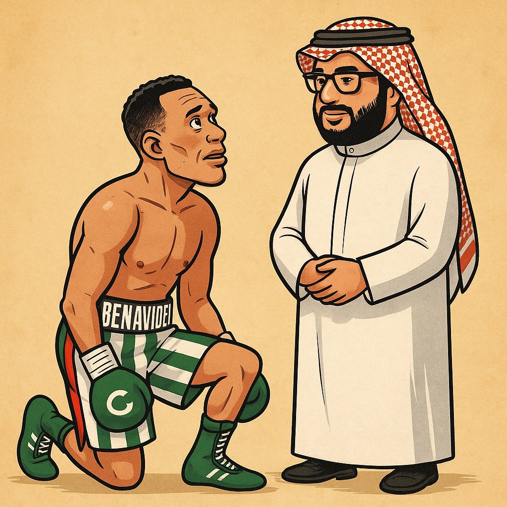 BoxingCasualFan's tweet image. David BendTheKneeDez #smartmove #BenavidezYarde #RiyadhSeason