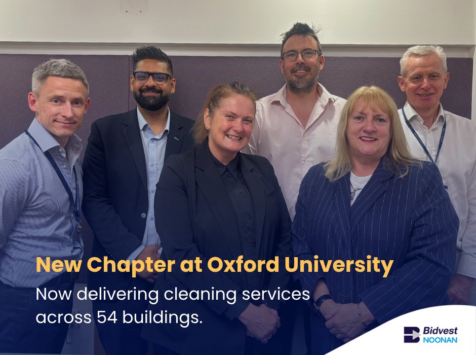 A huge congratulations to our team on the successful rollout of cleaning services across 54 buildings at Oxford University.
This marks a major expansion and reflects the strength of our growing partnership with one of the world’s most prestigious academic institutions.