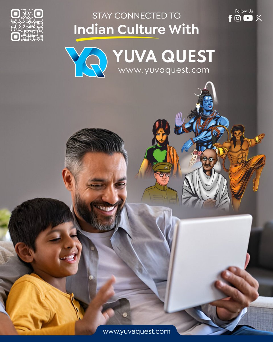 YuvaQuest's tweet photo. Bridge the Distance with Yuva Quest. 🌏 We are soon to present exciting stories about Indian culture and history to children all around the world to experience Indian heritage.

Join us at https://t.co/H27IJLed8D for exclusive launch discounts.
#yuvaquest #culture #India #USA https://t.co/mlrNETOg20