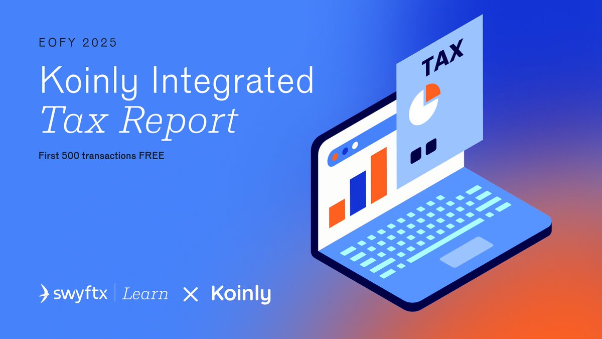 Swyftx has partnered with Koinly this tax season to help simplify your crypto tax process. New Australian customers can get 30% off one Koinly Tax Plan with the code SWYFTX25. You can easily connect your Swyftx account to Koinly to generate Profit &amp; Loss reports for the financial