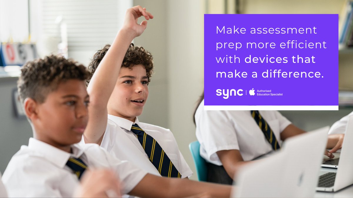 Get assessment ready in your secondary school with Mac 💻

As students approach exam season, the devices they use can make all the difference. 

With Mac, students can revise, research, and present with ease - all on one powerful device.

Learn more: wearesync.co.uk/education/mac-…