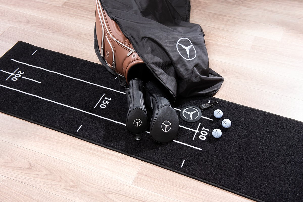 新品未開封 メルセデス・ベンツ コレクション ゴルフ パターマット Mercedes-Benz Collection】 — ゴルフパターマット — ご自宅でも