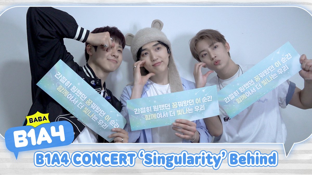 _B1A4OFFICIAL's tweet photo. [🎥] [BABA B1A4] B1A4 CONCERT 'Singularity' Behind
(https://t.co/49t2sZTFL8)

#B1A4 https://t.co/qneMeGF8AU