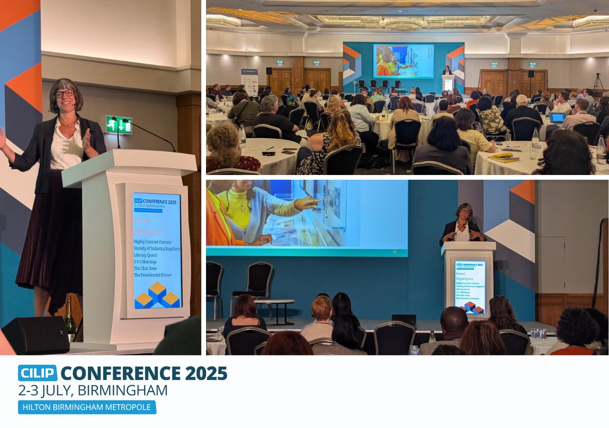 A huge thank you to Rebecca Lawrence for joining us at the CILIP Conference 2025!

It was fantastic to see such engagement and energy in the room — a true highlight of the conference!