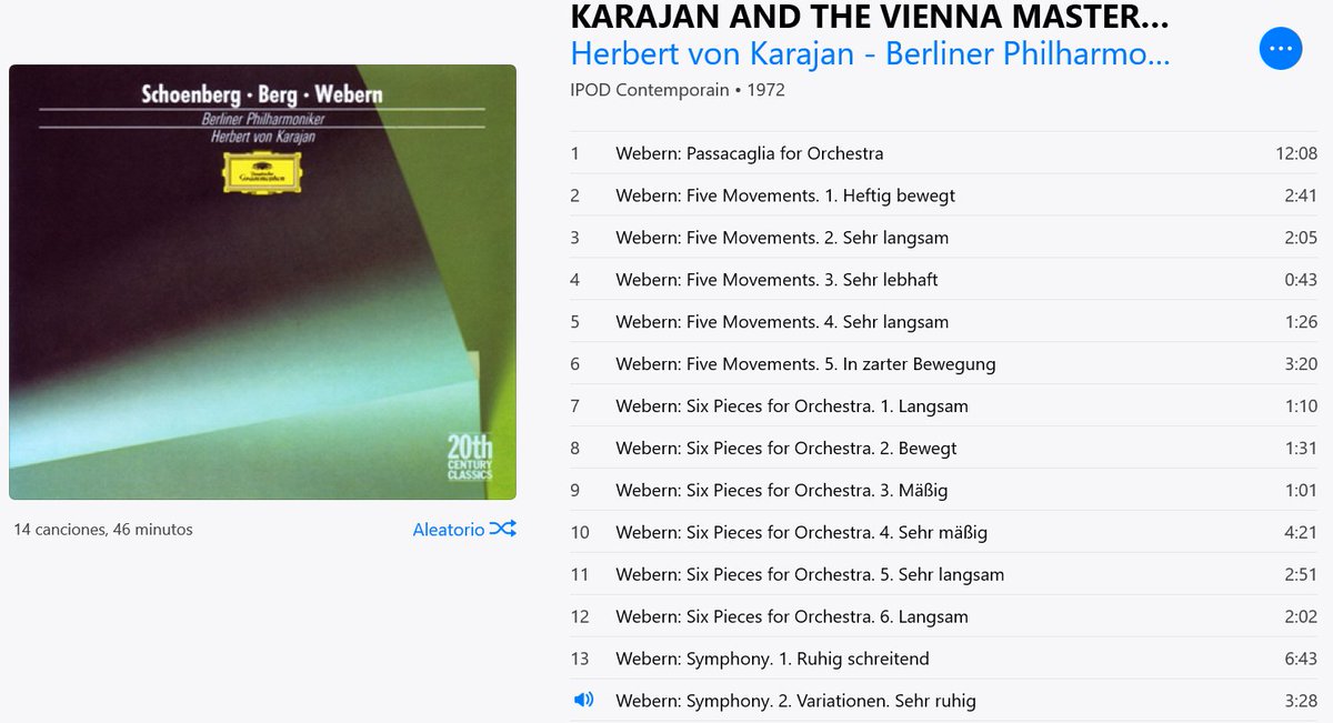 ernestonosthas's tweet photo. Karajan’s DGG recording of Webern’s Symphony, Op. 21 remains a revelation: lush yet controlled, analytical but deeply expressive. Under his baton, this shimmering miniature becomes a cathedral of logic and light. #Webern #Karajan #DeutscheGrammophon #Op21 https://t.co/rfySJE7Z6W