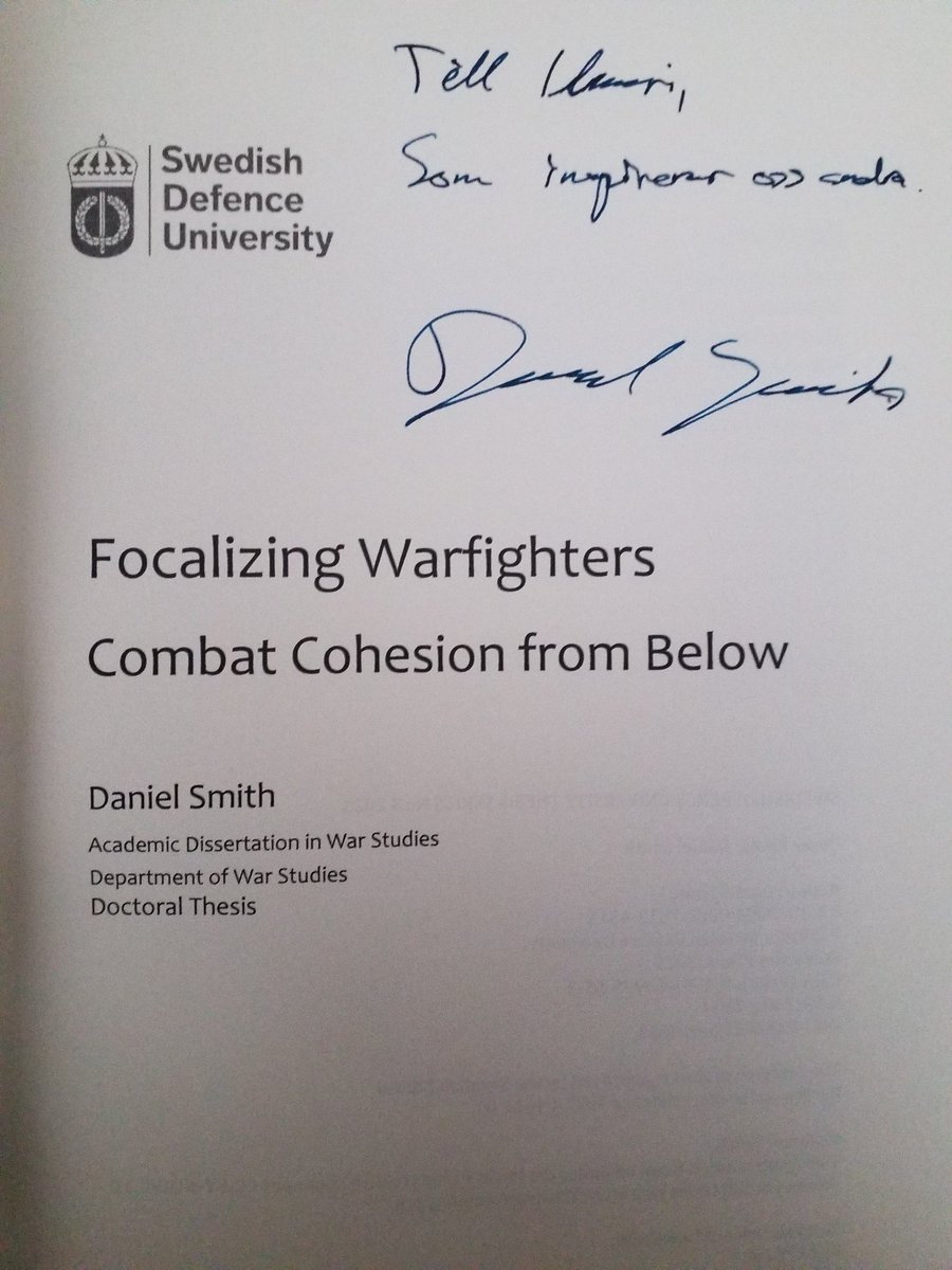 Ilmari Käihkö (@kaihko) on Twitter photo Among the nicest dedications I've received to date. Thanks and congratulations once more Dr. <a href="/DanielSmithHere/">Daniel Smith</a>! For sure another book I look forward to reading this summer.
The full dissertation can be downloaded at fhs.diva-portal.org/smash/record.j… Among the nicest dedications I've received to date. Thanks and congratulations once more Dr. <a href="/DanielSmithHere/">Daniel Smith</a>! For sure another book I look forward to reading this summer.
The full dissertation can be downloaded at fhs.diva-portal.org/smash/record.j…