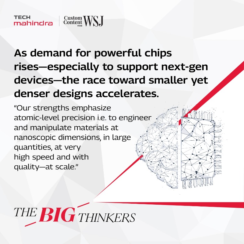 tech_mahindra's tweet photo. In our latest feature of #TheBigThinkers, in partnership with @wsj, Simon Dunning, CDO at @Applied4Tech, shares his insights on how precision engineering enabled by ML, #GenAI & swarm-based algorithms will build foundational future-systems: https://t.co/2ixBox3Iqn
#ScaleAtSpeed