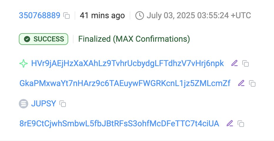 ria (@rianix7) on Twitter photo first token on <a href="/jup_studio/">Jup Studio (evil intern arc 😈)</a> is vibedog
solscan.io/account/8rE9Ct…
Gtsc6kLaT4rdhoPb6q5UUsCHo5LgDtipWQF8tk8Vjups first token on <a href="/jup_studio/">Jup Studio (evil intern arc 😈)</a> is vibedog
solscan.io/account/8rE9Ct…
Gtsc6kLaT4rdhoPb6q5UUsCHo5LgDtipWQF8tk8Vjups