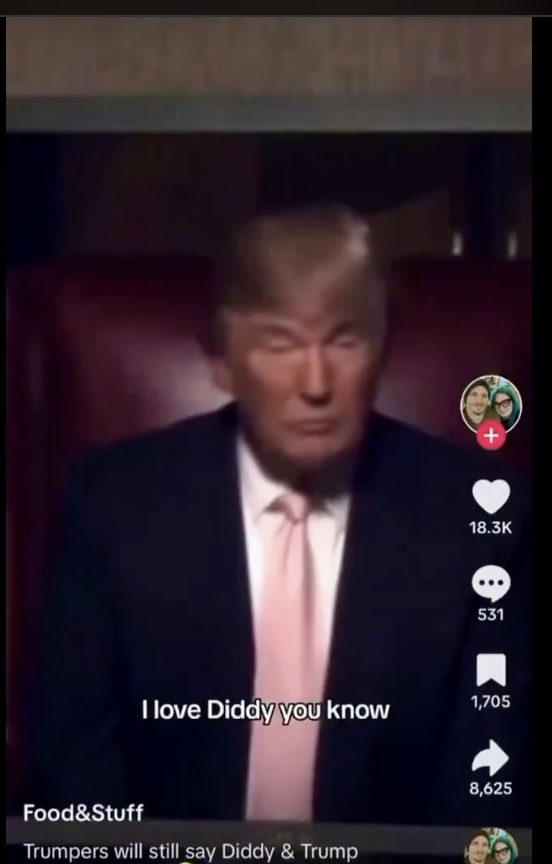 RebeccaLAnders's tweet image. Trump said "I love Diddy." He'll Probably pardon him, if the #Fatwa doesn't get him first. #FATWAs are a very serious thing!