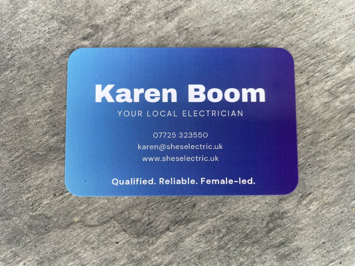 Karen Boom TMIET Owner At She’s Electric (@shes_electricuk) on Twitter photo 💥BOOM!! Business Cards Have Landed!! Happy Thursday Tweeps!! Thank You <a href="/The_Last_Hurdle/">Jules White</a> 🧡💥
#thursdaymotivation
#BeKindAlways 💥BOOM!! Business Cards Have Landed!! Happy Thursday Tweeps!! Thank You <a href="/The_Last_Hurdle/">Jules White</a> 🧡💥
#thursdaymotivation
#BeKindAlways