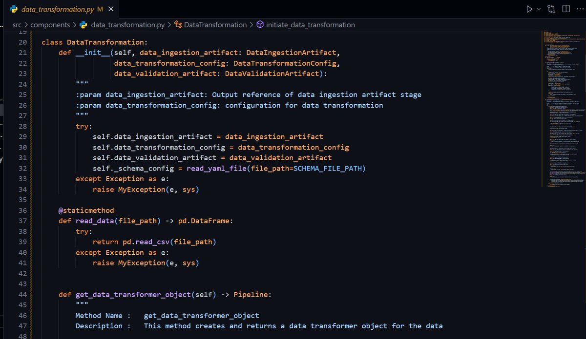Akshay12_03's tweet image. 🚀Day 7 – Visa Approval Prediction (MLOps Series)
 Data Transformation:
✅Engineered company_age feature
✅Handled imbalance using SMOTEENN (train only)
✅Built full preprocessing pipeline
#MLOps #DataTransformation #MachineLearning #Python #BuildInPublic