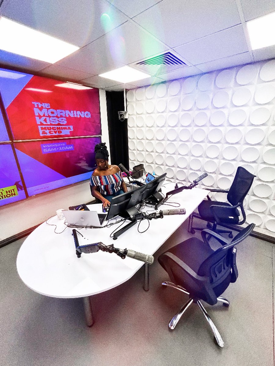 Kiss 100 Kenya (@kiss100kenya) on Twitter photo You already know it’s a good morning when <a href="/CydWambui/">Cyd Wambui</a> on the mic!💃🏾💫 She’s holding it down solo this Thursday! Tune in to #TheMorningKiss and catch her hot stories🤩🔥🎙️
#MuchinaAndCyd You already know it’s a good morning when <a href="/CydWambui/">Cyd Wambui</a> on the mic!💃🏾💫 She’s holding it down solo this Thursday! Tune in to #TheMorningKiss and catch her hot stories🤩🔥🎙️
#MuchinaAndCyd