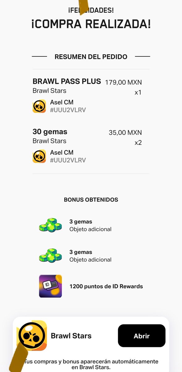 Axod18's tweet image. Gastando nuevamente en el pase de bodrio stars pero con el codigo @BENIJU03 
Muchas gracias por alegrarme las tardes con tus videos de clash royale ❤️😸