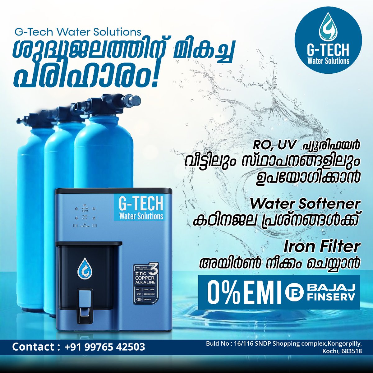 Gtechwater's tweet photo. Ensure pure and safe drinking water with G-Tech Water Solutions
📷 +91 99765 42503
#GTechWaterSolutions #WaterPurifierKochi #ROWaterPurifier #UVPurifier #WaterSoftener https://t.co/1CuoXlw5U0