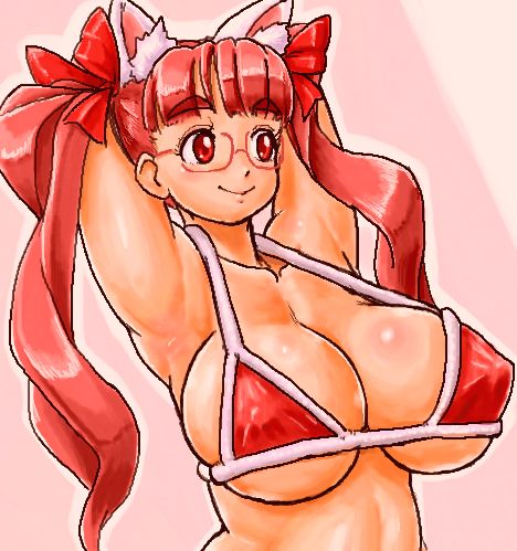 🐧さんの太紐ビキニ美乳SR子❤
毛はワックスで抜いた❤ 