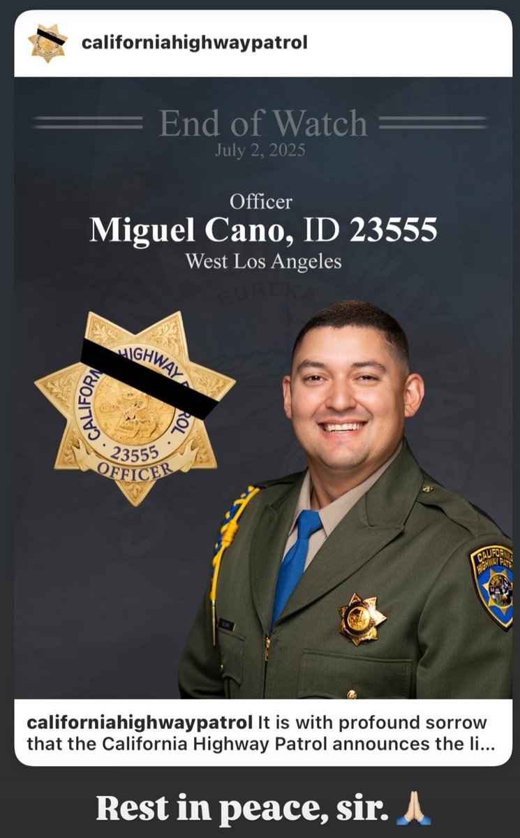 TYFYS 🇺🇸 RIP <a href="/CHP_HQ/">CHP Headquarters</a> <a href="/CHPsouthern/">CHP Southern</a> <a href="/CHPWestLA/">CHP West L.A.</a> <a href="/CHPWestValley/">CHP - West Valley</a> <a href="/LHSLASD/">LASD Lost Hills Stn.</a>