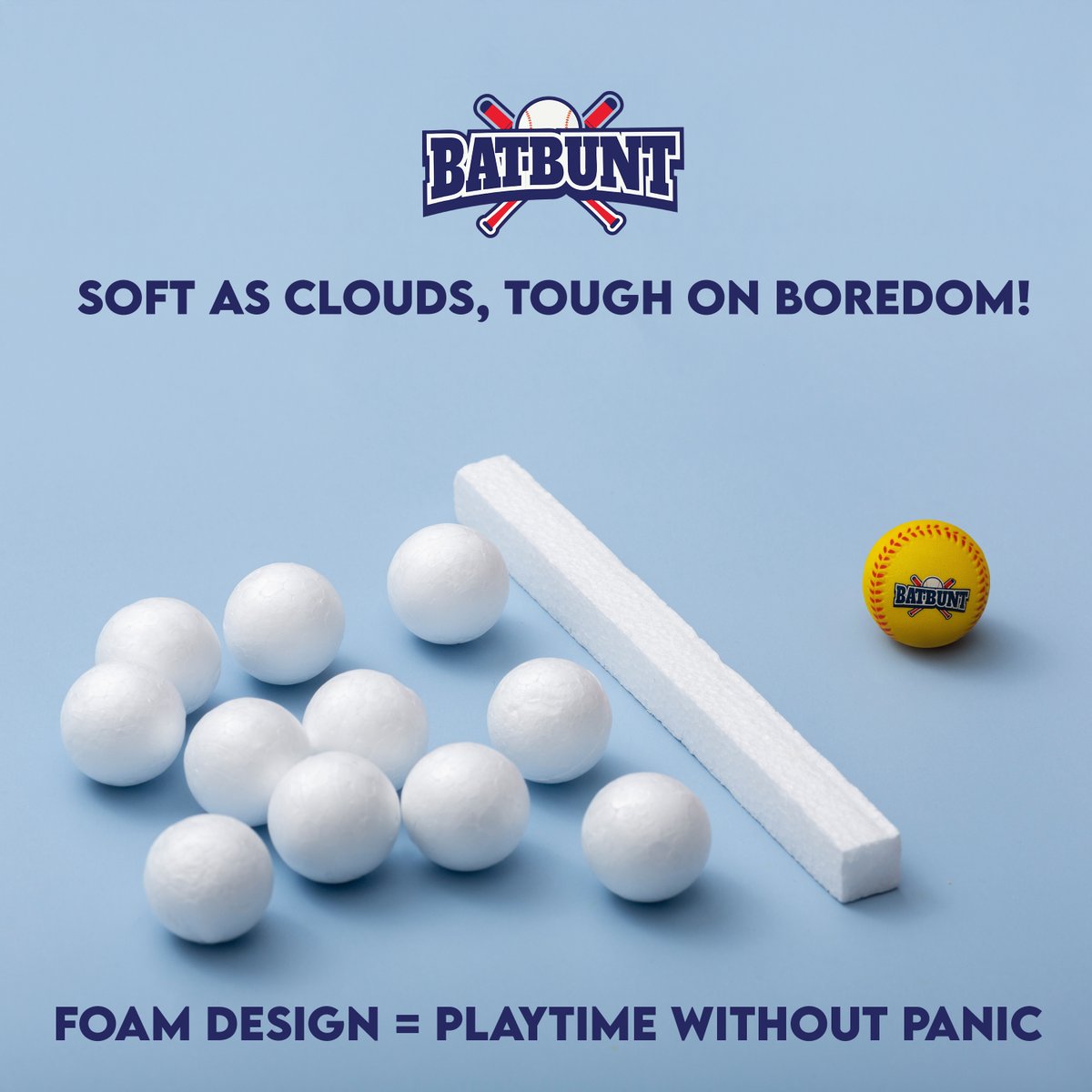 BATBUNT_USA's tweet image. BATBUNT | Soft enough for indoors. Tough enough for fun.💥| Tap to get your BATBUNT Foam Baseball | amazon.com/dp/B0C1VVGBP6?…

#batbunt #baseballlife #baseballkids #baseballgame