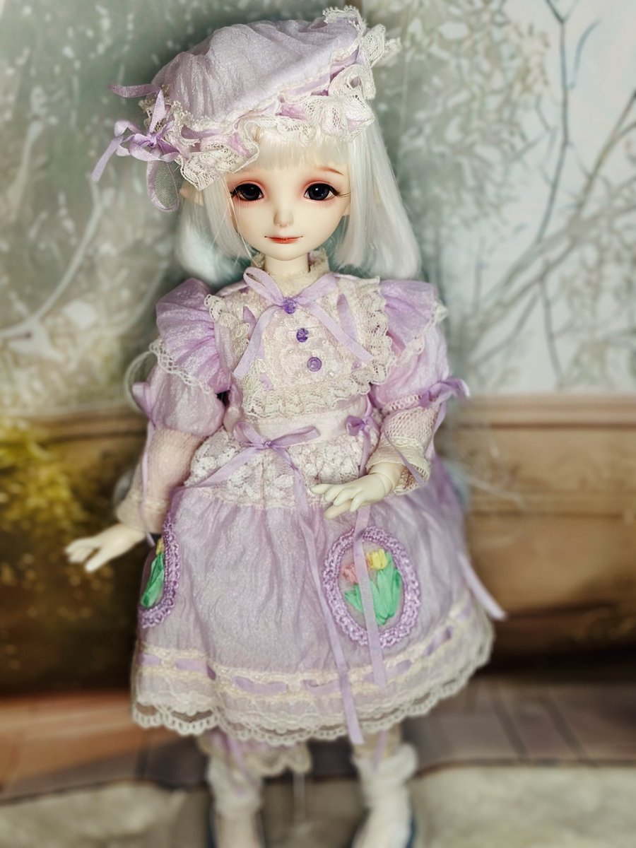6-114「ちょっとロックなdollちゃん」シーグラスアート　インテリア　雑貨 6-114「ちょっとロックなdollちゃん」シーグラスアート