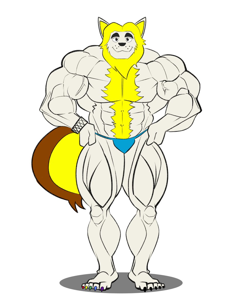 Piecework done for <a href="/nekohero8/">Neko-Hero</a> of his friend <a href="/GPawclaws/">GeoFurry PawClaws! 🖌🐺</a> :)