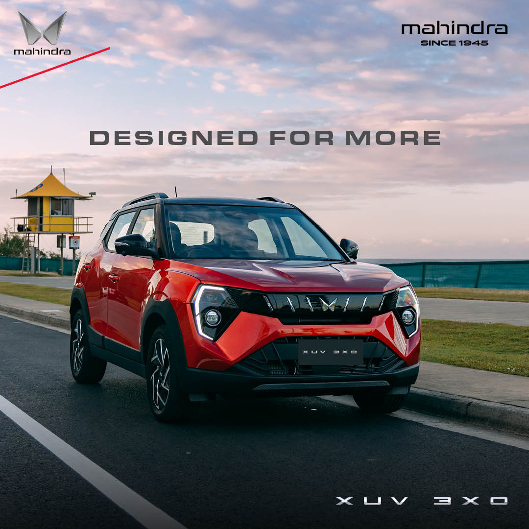 MahindraAus's tweet photo. The All New Mahindra XUV3XO has more features, more safety, more tech and more value.
Stay tuned for more when we reveal the price at 6.30 pm AEST.
#XUV3XO #DesignedForMore #MahindraAustralia @MahindraAutoGlobal @mahindra_auto https://t.co/iW0DbQQJPX