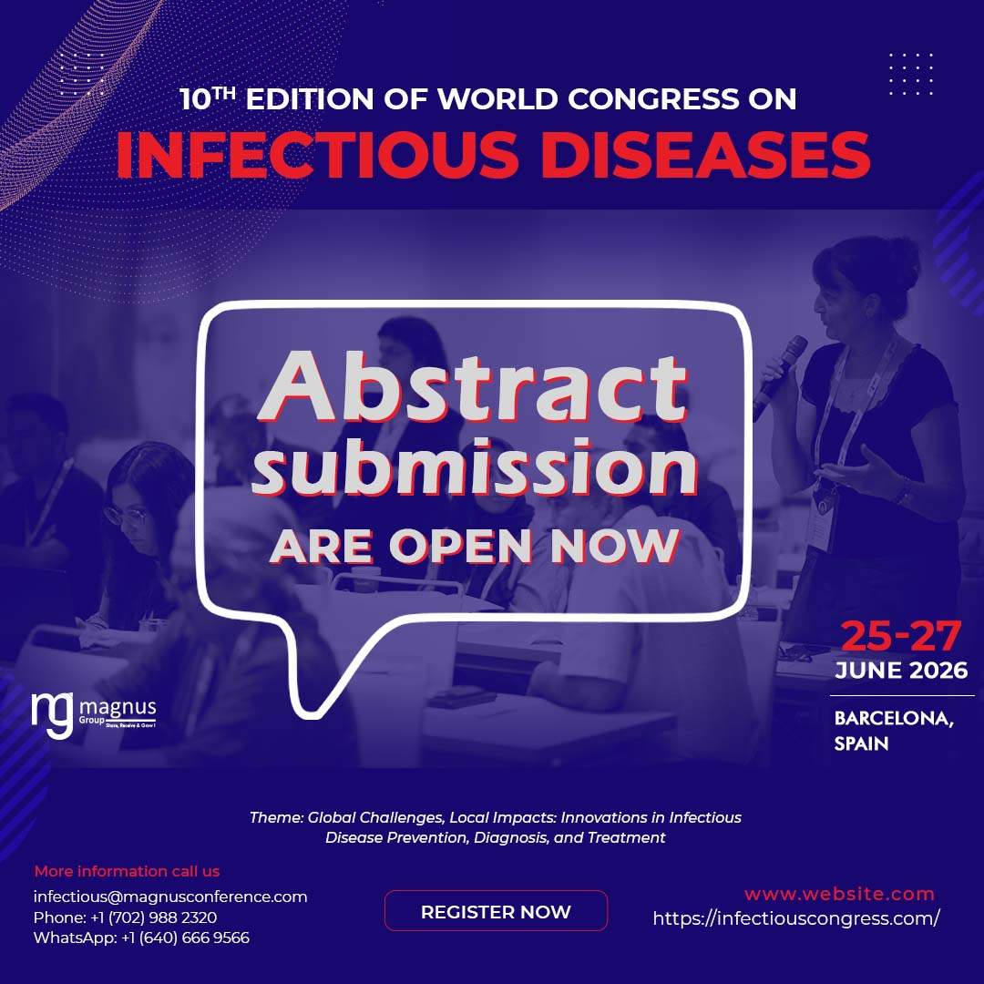 Tessa Orwell (@infectionevent) on Twitter photo 🦠<a href="/InfectionEvent/">Tessa Orwell</a> is held from June 25–27, 2026 in Barcelona, Spain🇪🇸! Don’t miss this global platform to present your research and connect with leading experts. Call for abstracts is now open! Submit yours 👉infectiouscongress.com
📲16406669566
✉️infectious@magnusconference.com 🦠<a href="/InfectionEvent/">Tessa Orwell</a> is held from June 25–27, 2026 in Barcelona, Spain🇪🇸! Don’t miss this global platform to present your research and connect with leading experts. Call for abstracts is now open! Submit yours 👉infectiouscongress.com
📲16406669566
✉️infectious@magnusconference.com