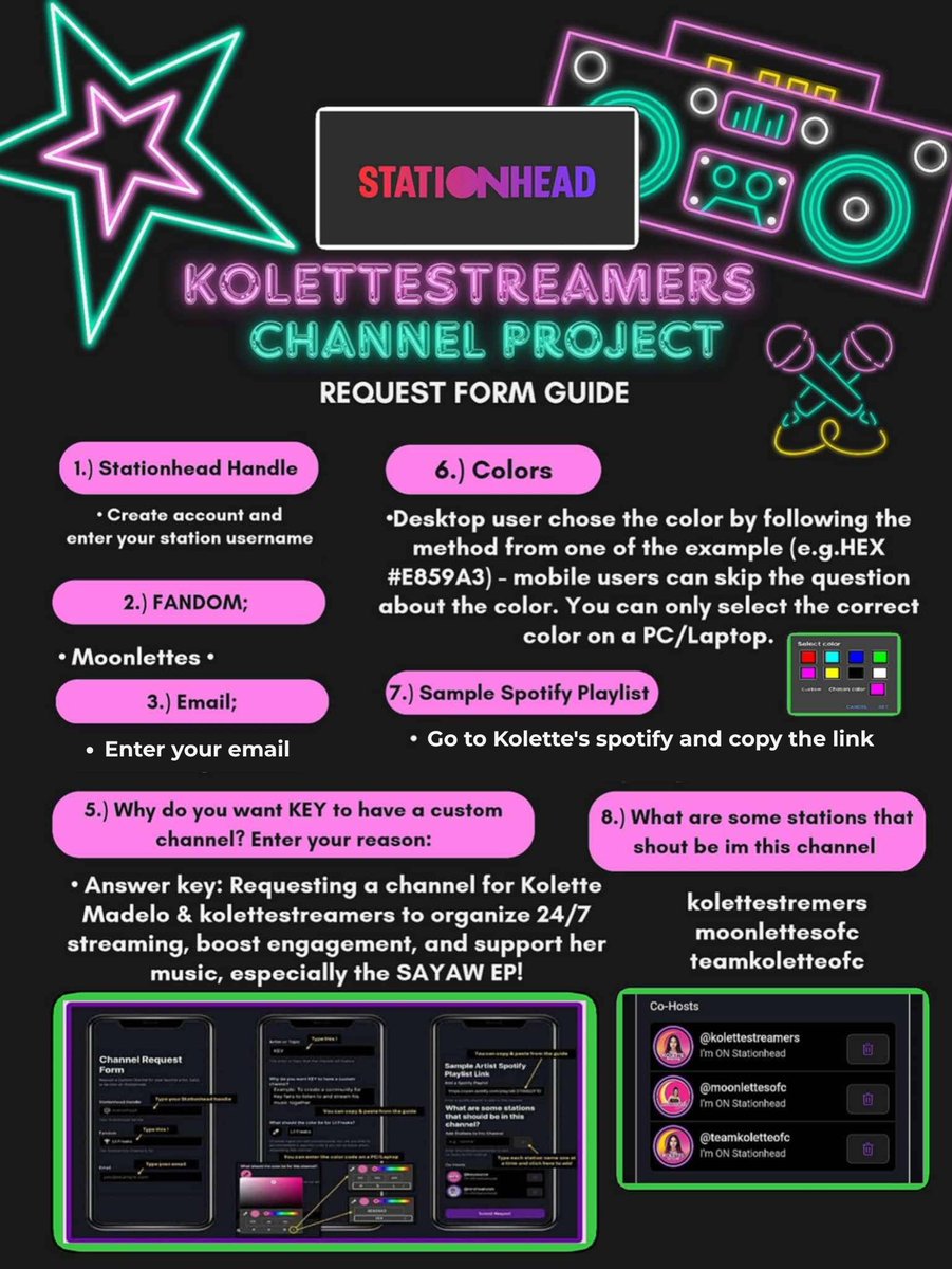 Team Kolette OFC (Back-up Account) (@teamkolette_ofc) on Twitter photo CALLING MOONLETTES & MOONIES! We need your help to keep the momentum going! Let’s keep submitting MASS requests for our Syndicate Channel.
📌 Follow the guidelines below ✅ Once done, drop your proof in the comments and tag <a href="/STATIONHEAD/">STATIONHEAD</a>
Let’s make it happen—together! 🚀💕 CALLING MOONLETTES & MOONIES! We need your help to keep the momentum going! Let’s keep submitting MASS requests for our Syndicate Channel.
📌 Follow the guidelines below ✅ Once done, drop your proof in the comments and tag <a href="/STATIONHEAD/">STATIONHEAD</a>
Let’s make it happen—together! 🚀💕