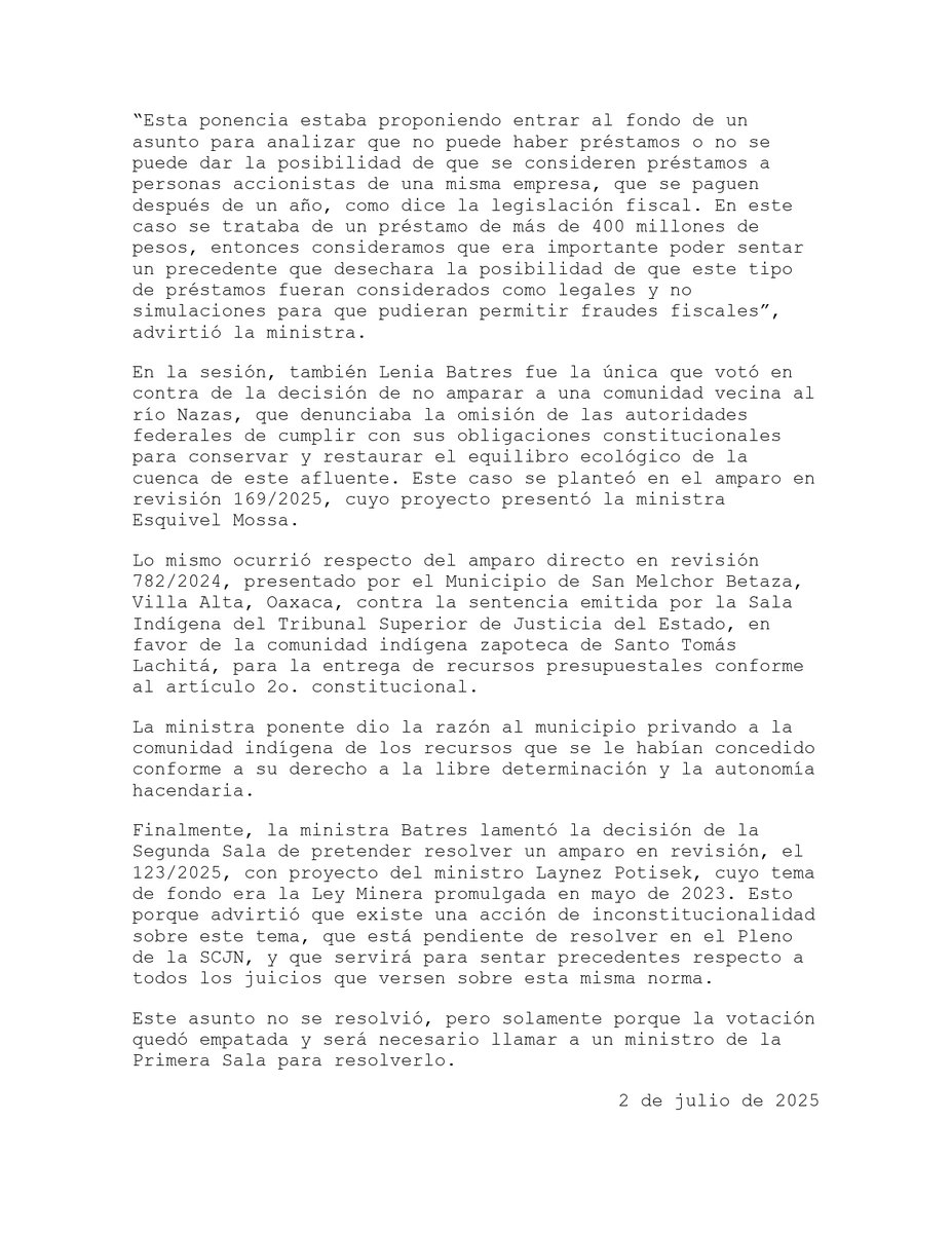 En su penúltima sesión, este miércoles, la Segunda Sala de la SCJN aprobó fallos que vulneran derechos de las y los trabajadores y de las comunidades indígenas , y que perjudican las finanzas públicas.
